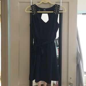Blue stud dress