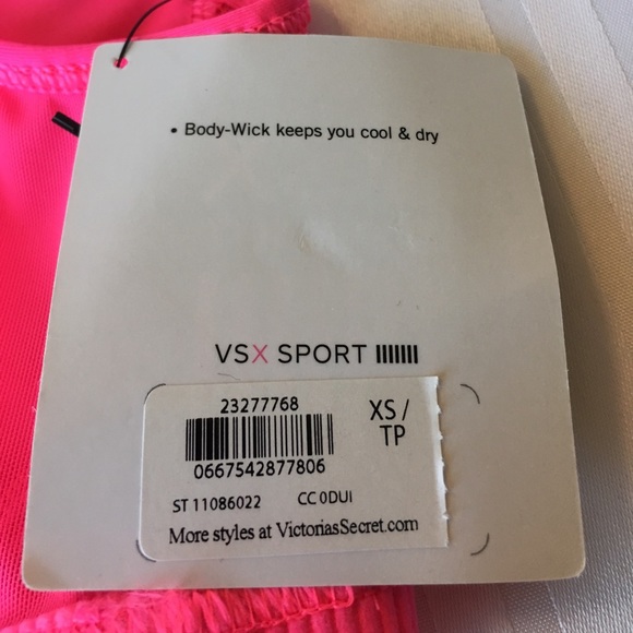 New Victoria's Secret VSX Deep V Crop Sports Bra - Picture 5 of 5