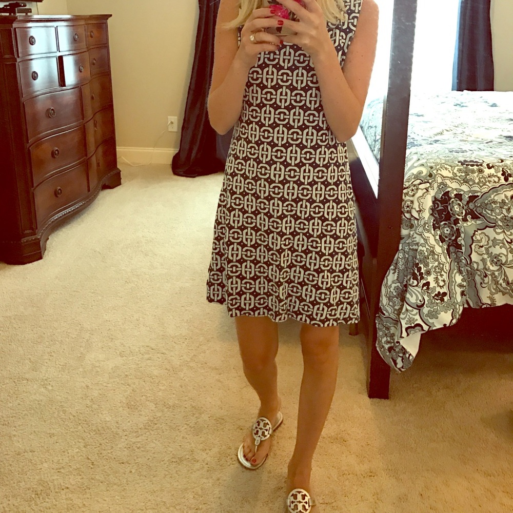 NAVY AND WHITE DRESS