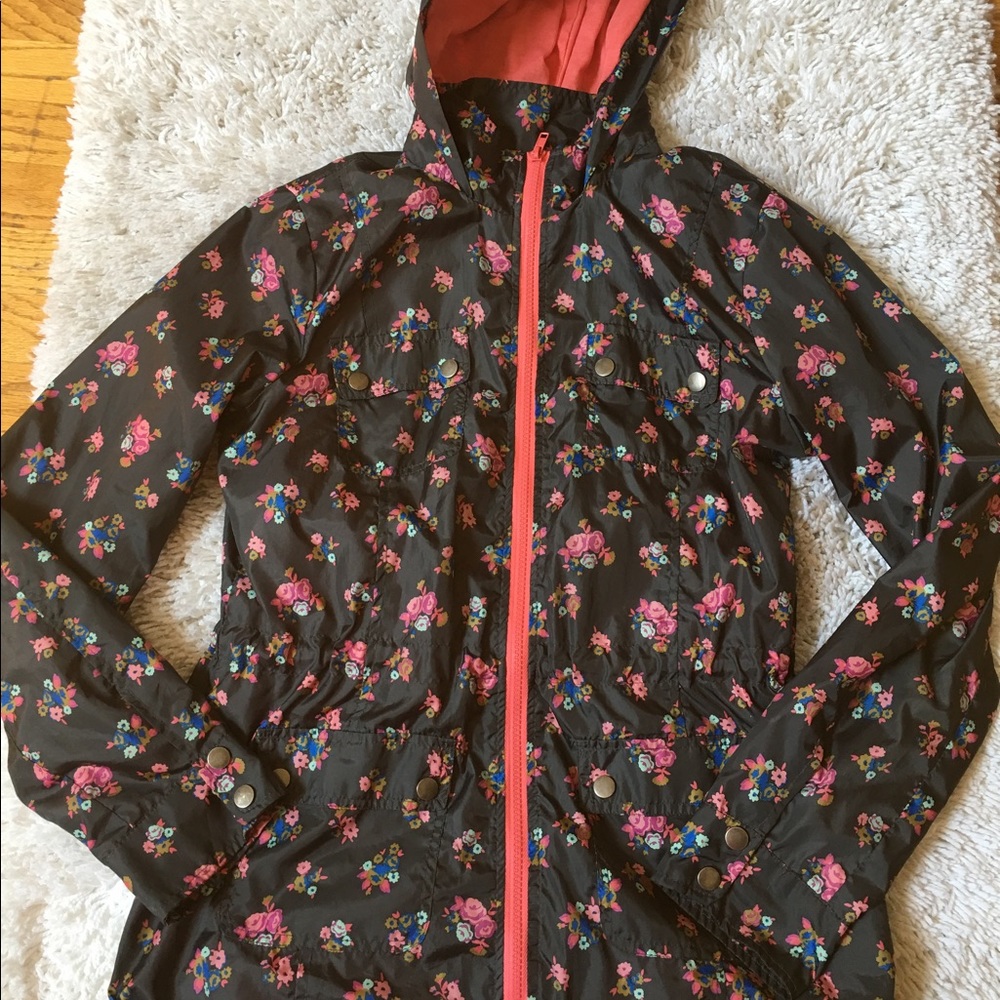 Floral Windbreaker/Rain Jacket