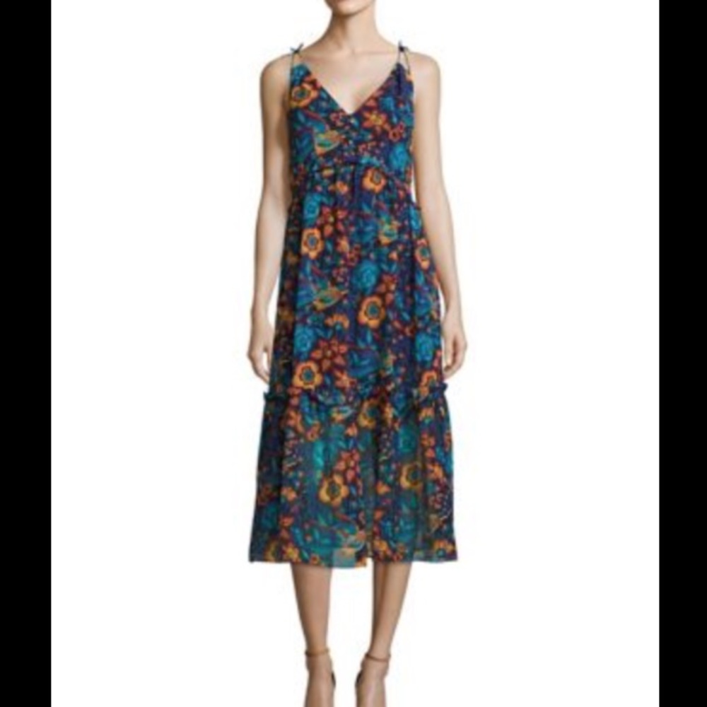 Highline Collective V-Neck Floral Print M