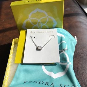 Kendra Scott Chelsea Necklace In Silver