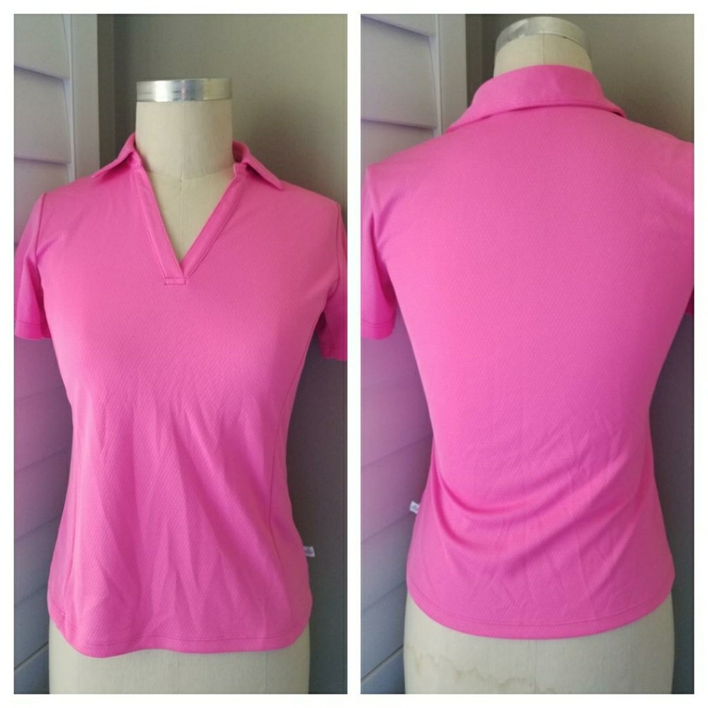 Lady Hogan Pink Golf Top
