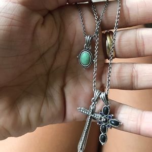 Lucky Layered Cross Necklace