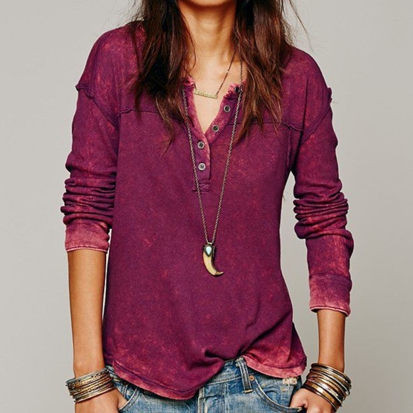 Free People Tops - Free People Urban Cowgirl Henley