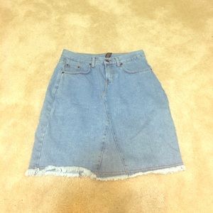 Retro jean skirt