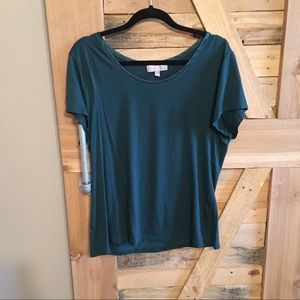 Women's basic teal tee