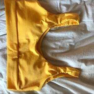 brand new yellow bikini top from zaful!