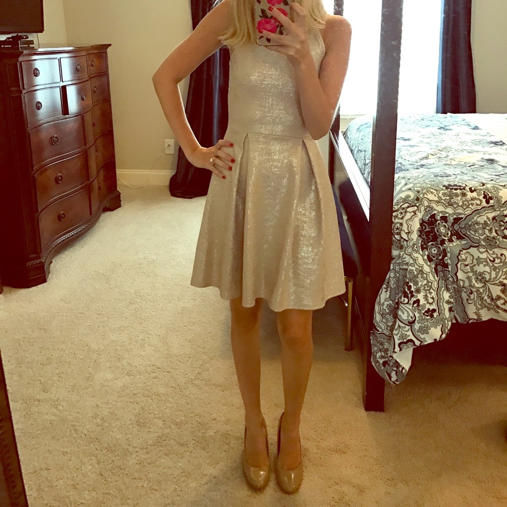 NWT GOLD SPARKLE DRESS