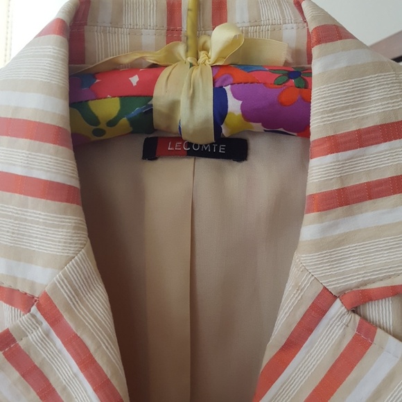 Lecomte striped casual jacket. Size XL - Picture 2 of 8