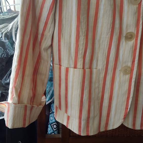 Lecomte striped casual jacket. Size XL - Picture 3 of 8