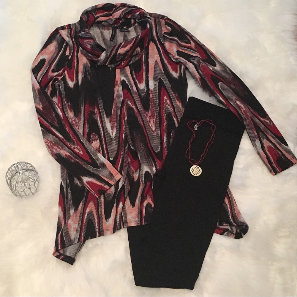 New Directions Cowl Neck Sweater