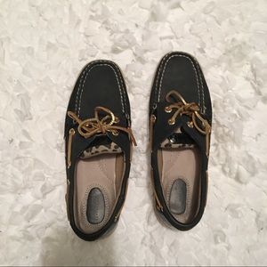 Women's Sperry's with cheetah detail