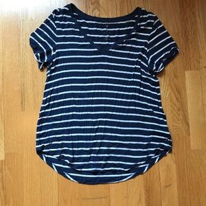 Soft and Sexy navy striped top