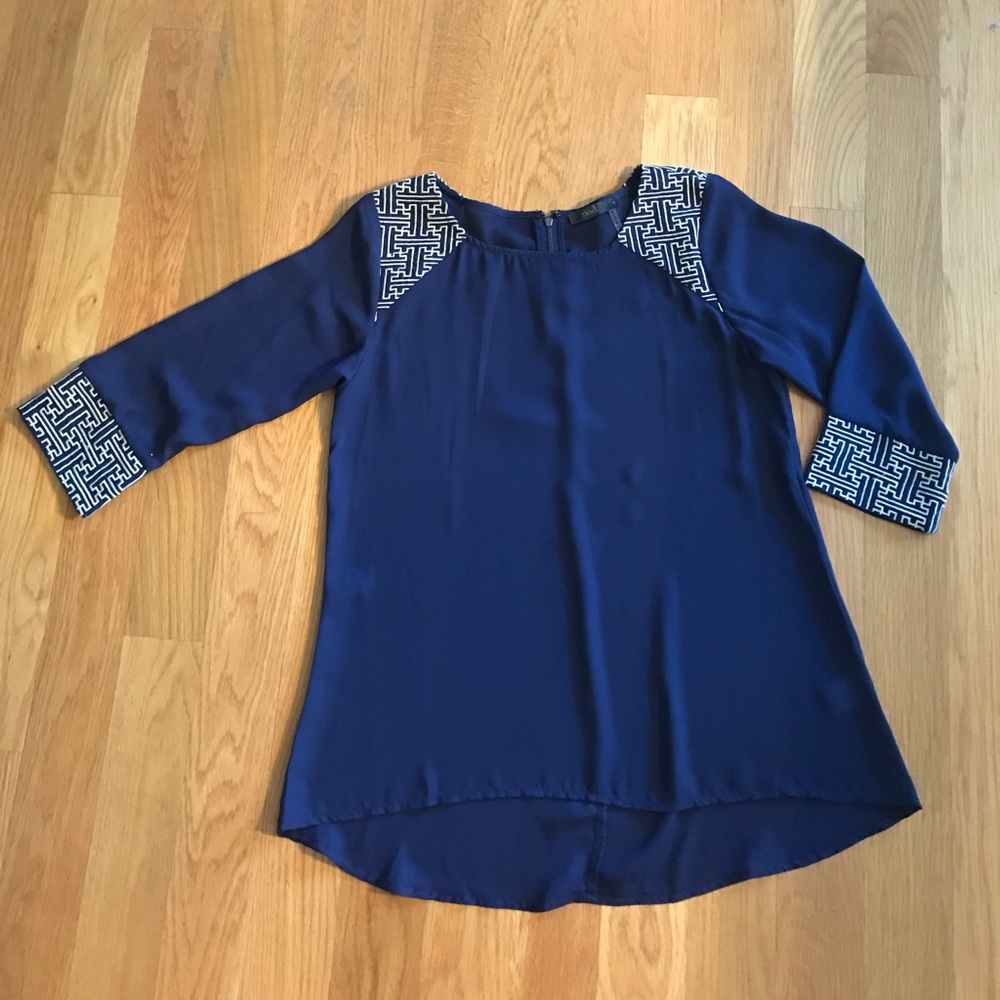 Navy blue blouse