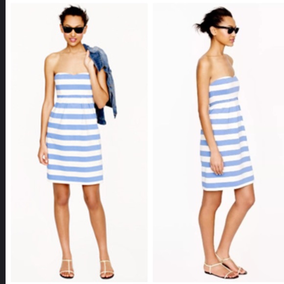 J. Crew Dresses & Skirts - J. Crew striped strapless dress