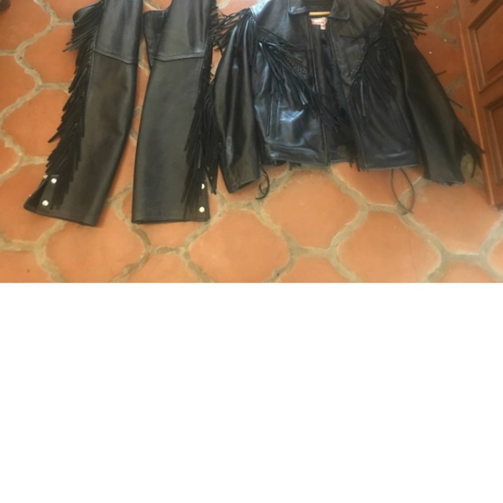 Motorcycle ringing Jacket and Chaps