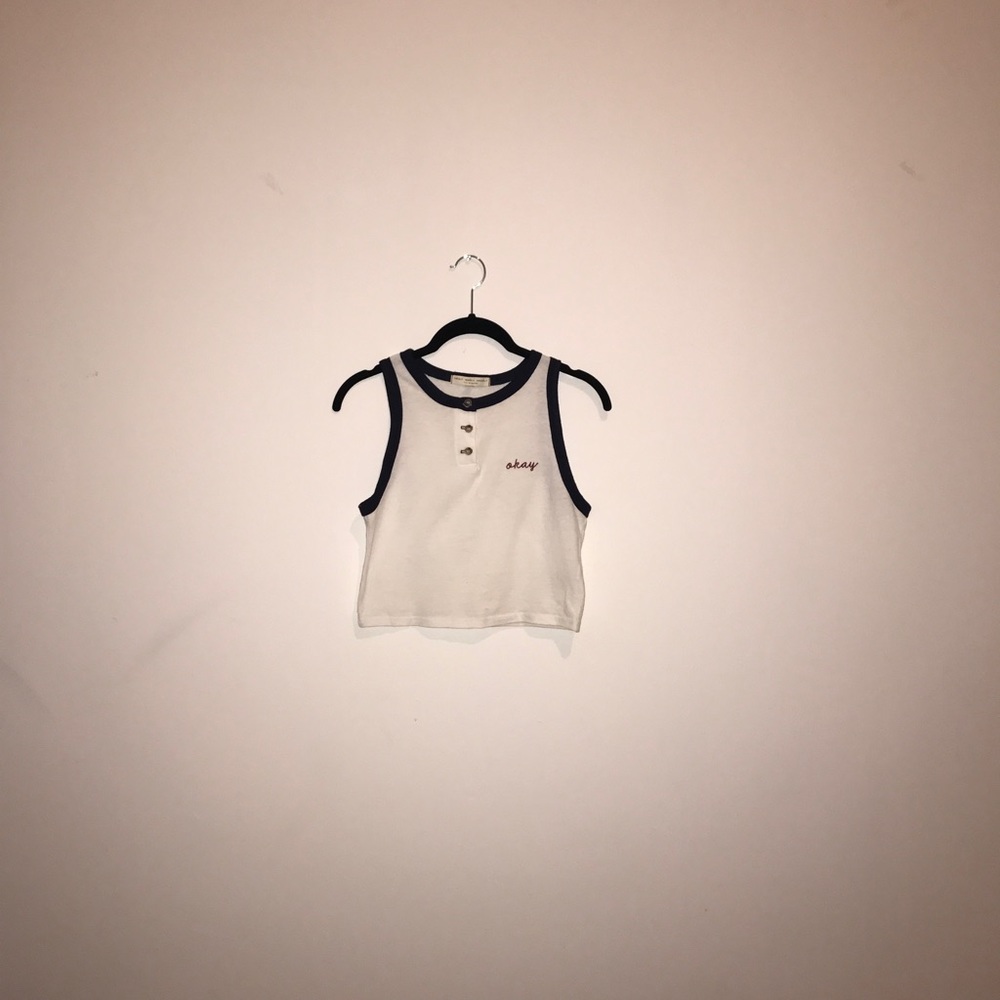 "OKAY" CROP TOP