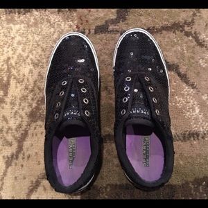 Women's sparkle black Sperry's