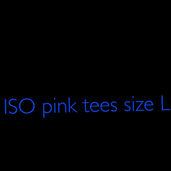 ISO pink tees size L - Picture 1 of 1