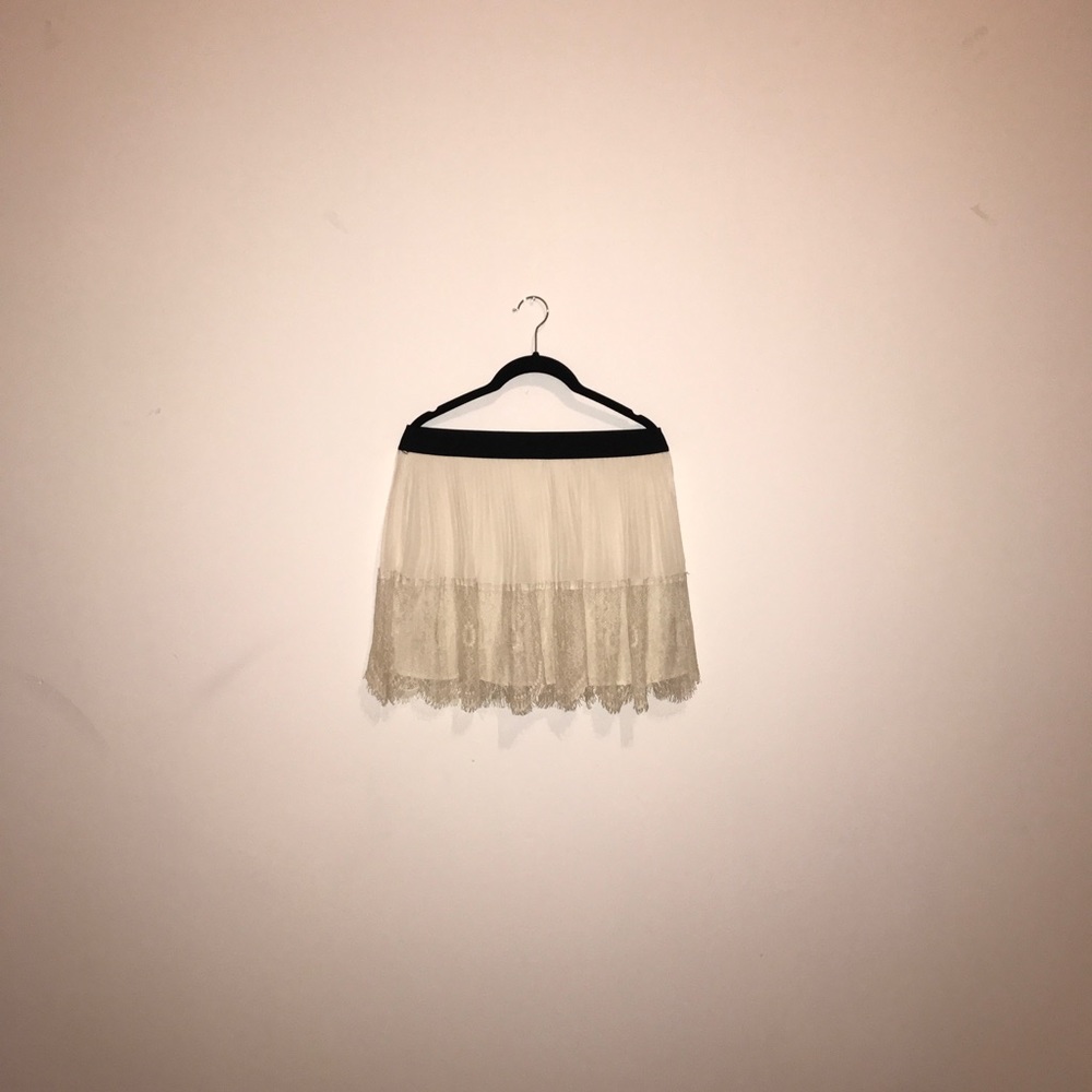 LACE-CHIFFON SKIRT