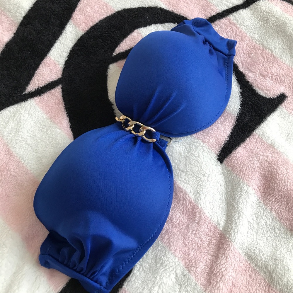 Royal blue bikini top