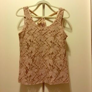 LC Lauren Conrad Lace Tank Top