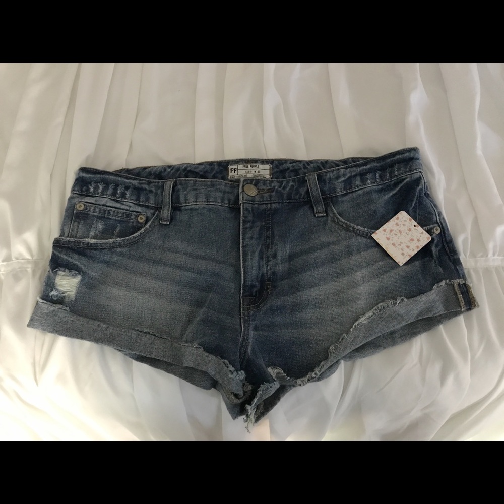 Free people cut off jean shorts