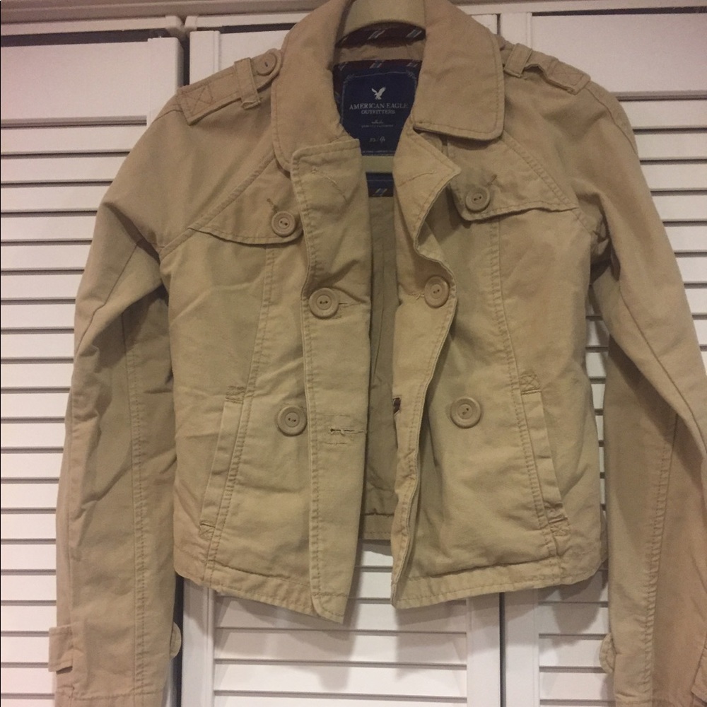 Khaki American eagle jacket