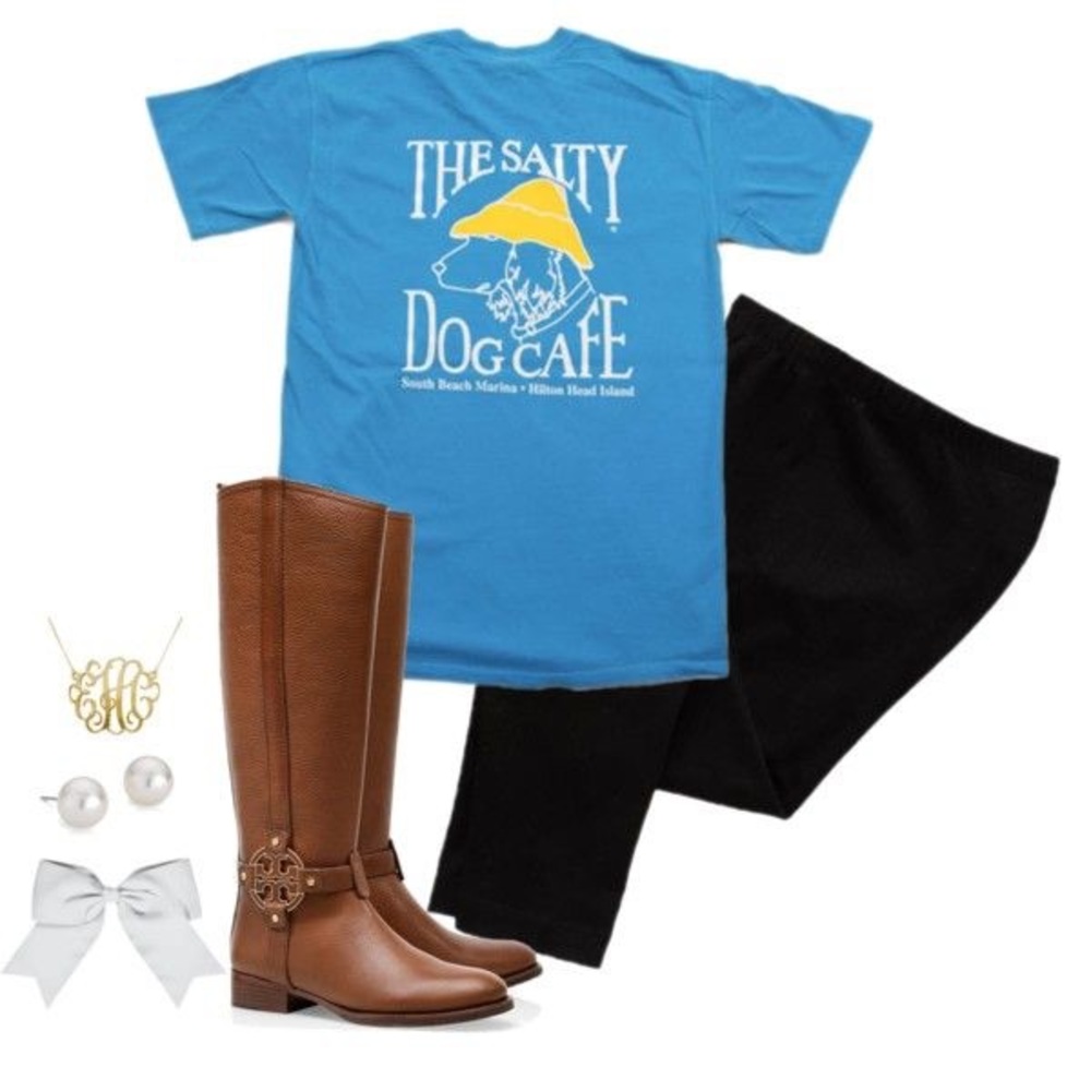 🔴MOVING SALE🔴 Preppy Salty Dog Cafe Tee