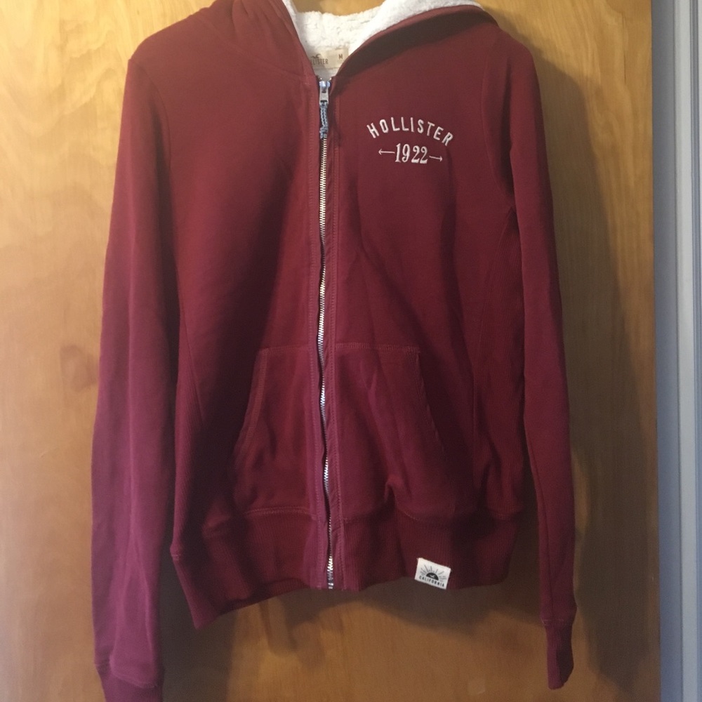 Hollister fuzzy hoodie