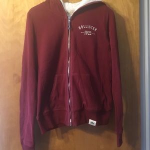 Hollister fuzzy hoodie