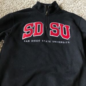 SDSU Black Quarter Zip