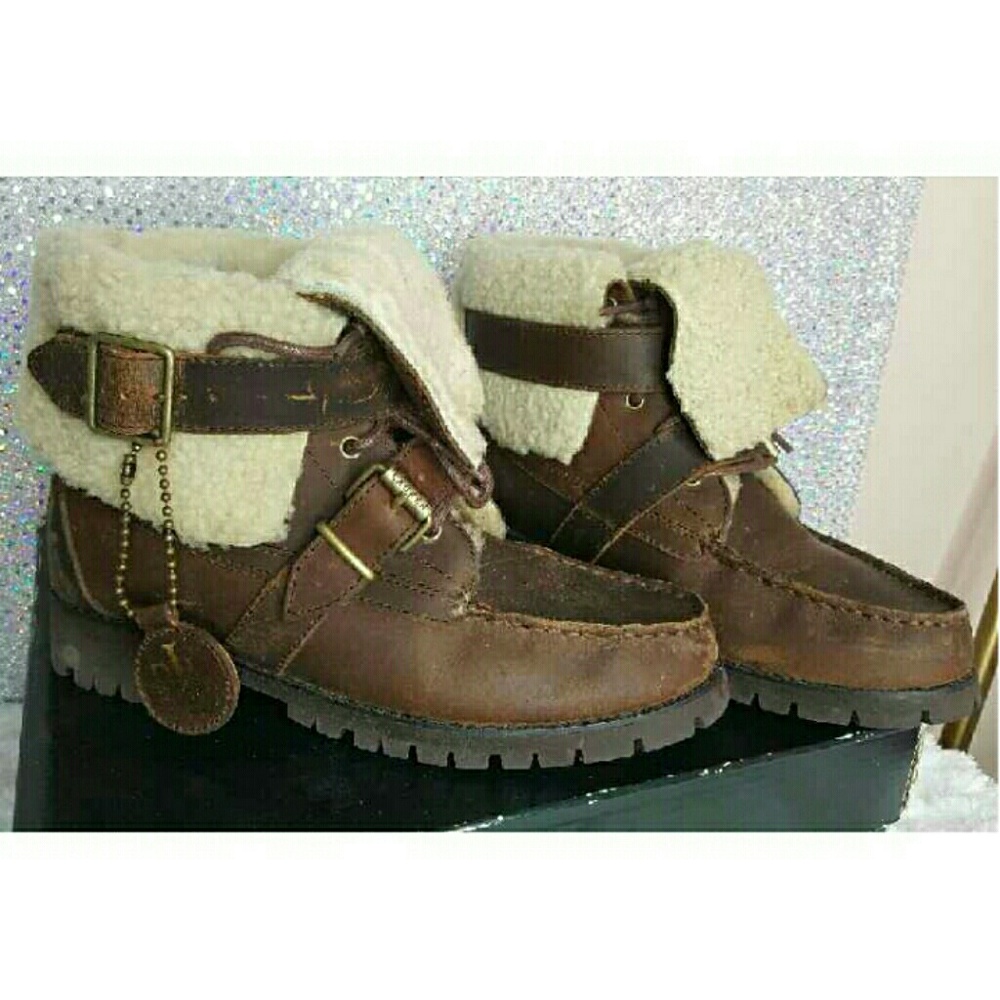 Ralph Lauren Polo  Sherling Zacha Womens Boots