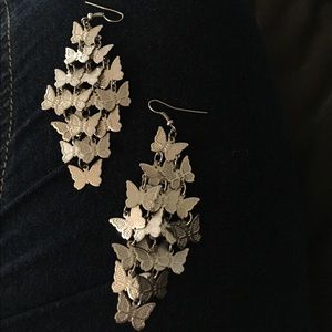 Dangle butterfly earrings