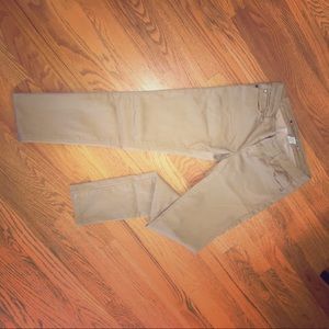 Khaki skinny pants