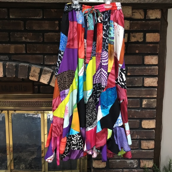Peaceful People Dresses & Skirts - NEW! Boho hippie patchwork festival maxi skirt