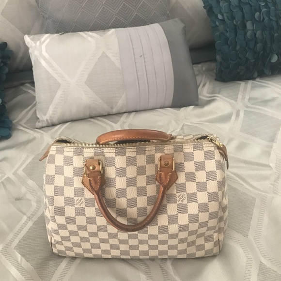 Authentic Louis Vuitton speedy 30 Damier Azur - Picture 2 of 8