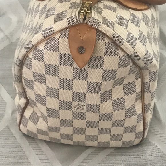 Authentic Louis Vuitton speedy 30 Damier Azur - Picture 7 of 8