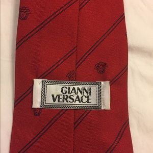 Red Versace tie