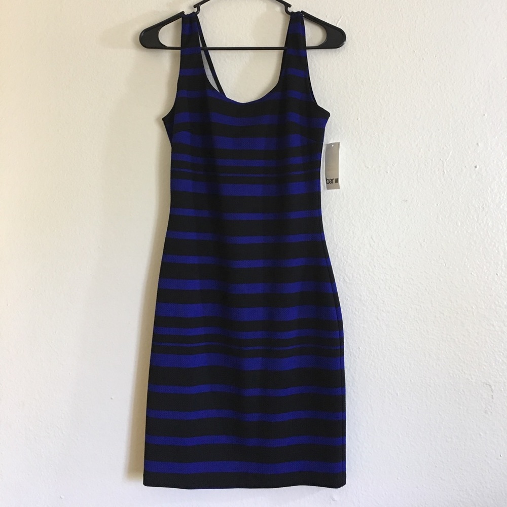 Bar lll Blue and Black Cocktail Dress, size M