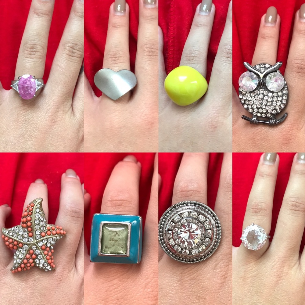Costume Jewelry-- Various Rings