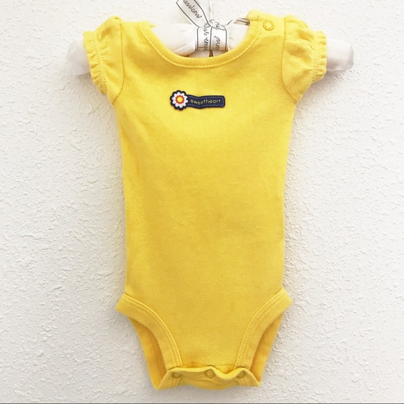 Carter's NB Baby girl cute yellow dress - Picture 4 of 5