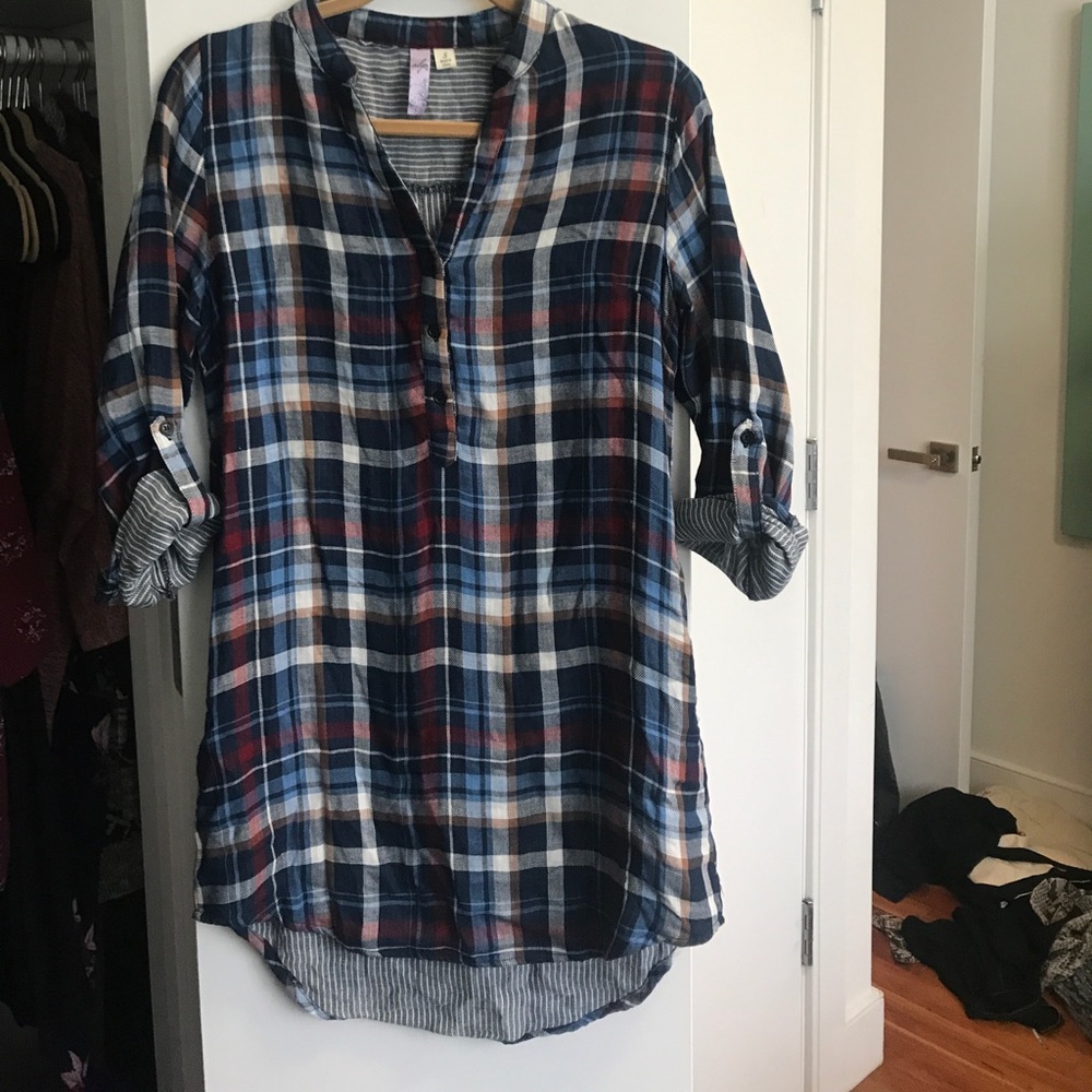 Plaid Shirtdress