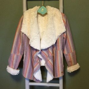 Roxy women's oversized Sherpa lined coat