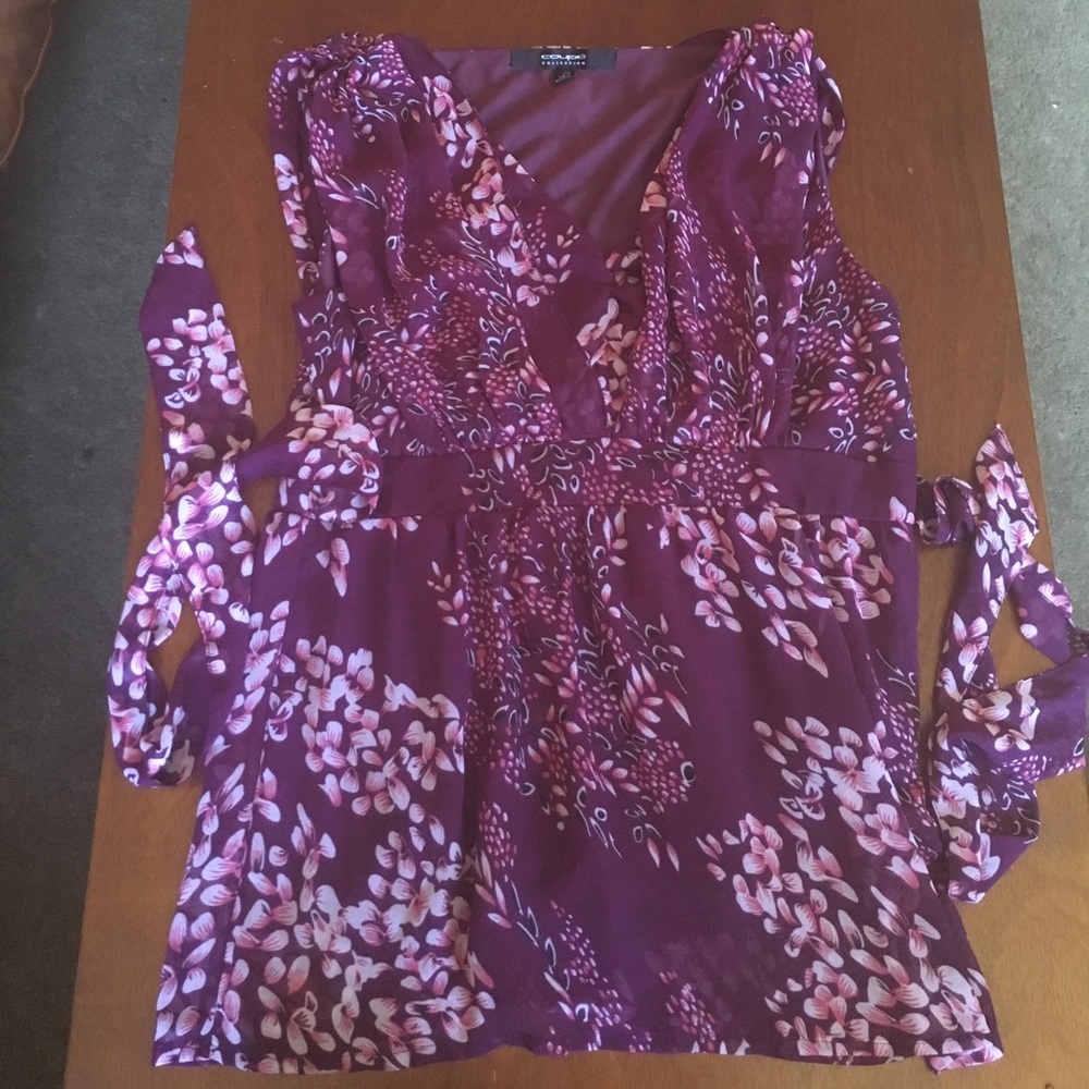 Pretty purple work blouse