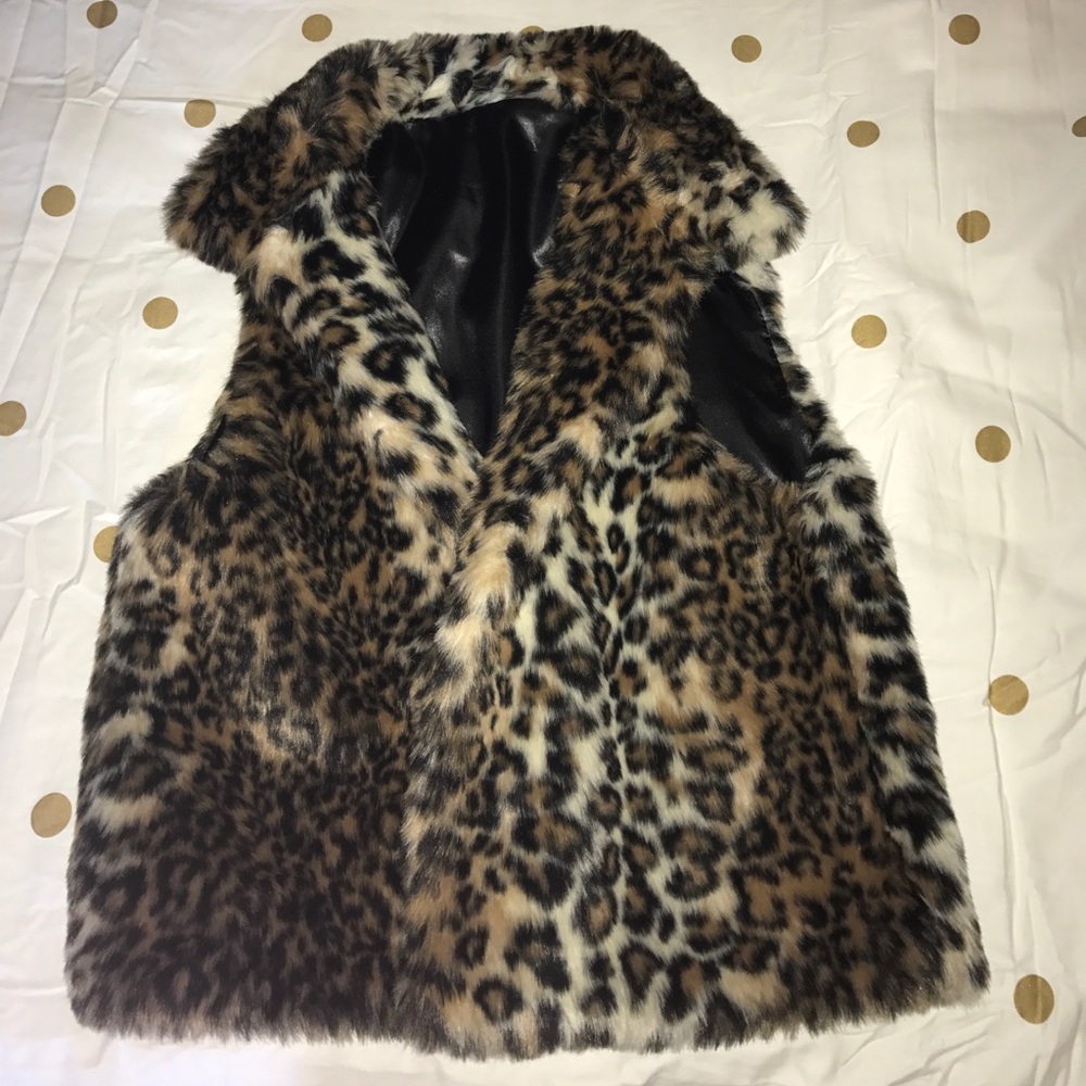 Cheetah fur vest