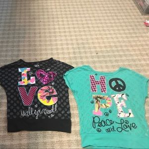Justice shirt set