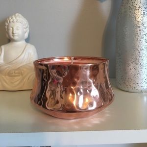 Large copper candle