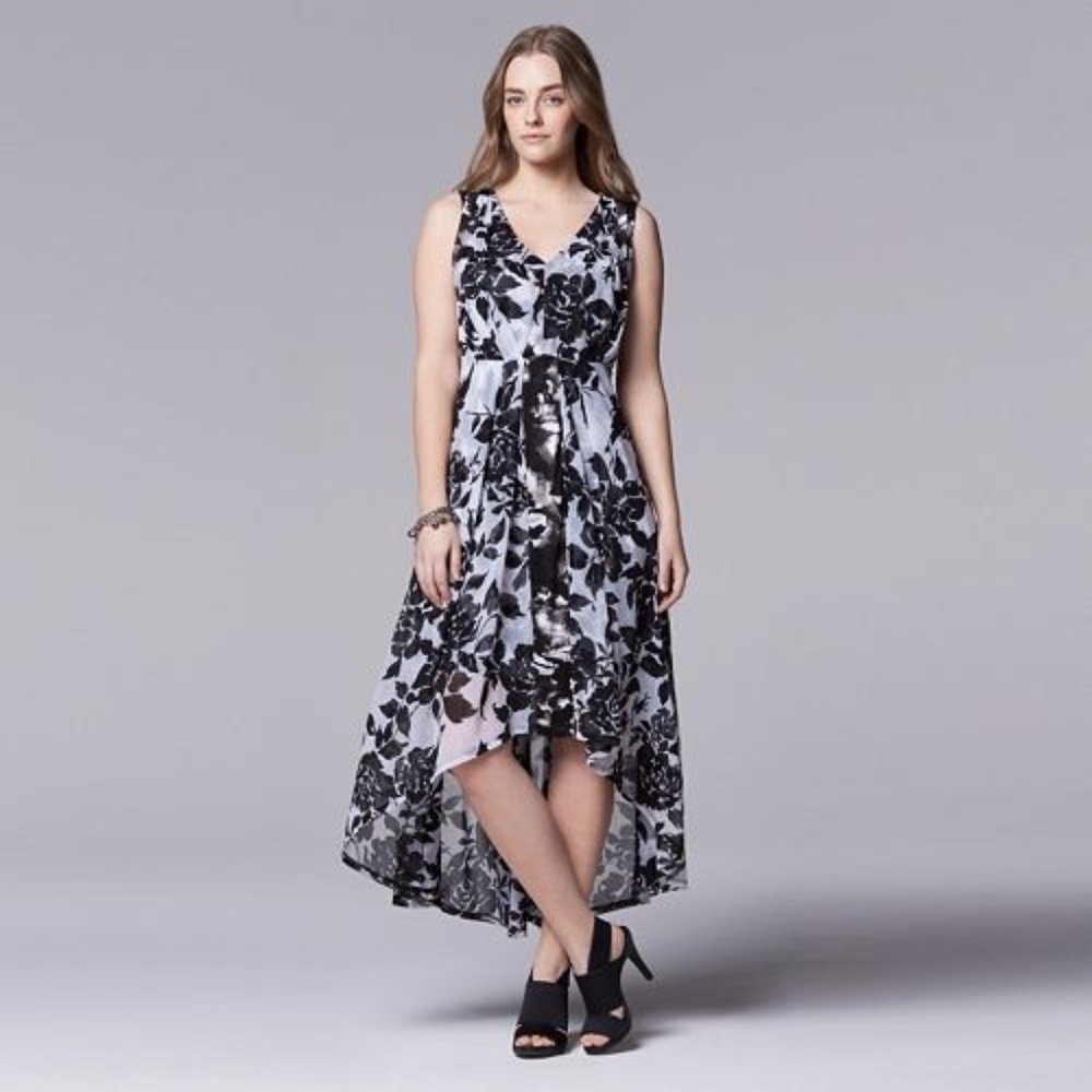 Simply Vera Wang Floral High-Low Maxi Dress!